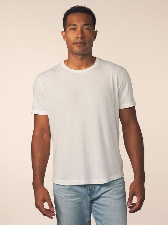 men’s cotton cashmere tee - white