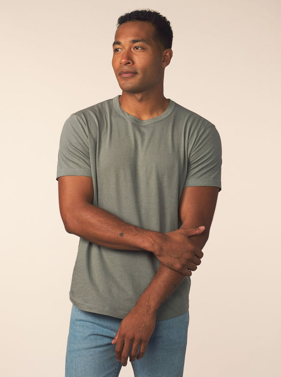 men’s cotton cashmere tee - kenji